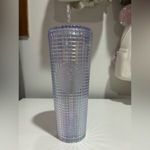 Starbucks iridescent grid tumbler